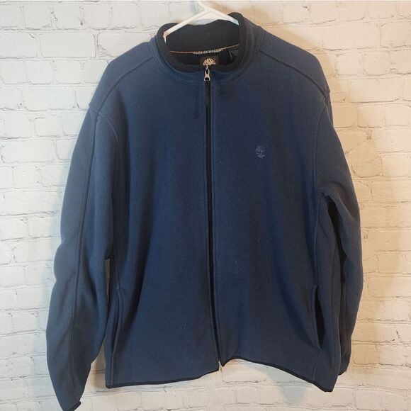 Men's Timberland full zip fleece sweater, size Large - Picture 1 of 5